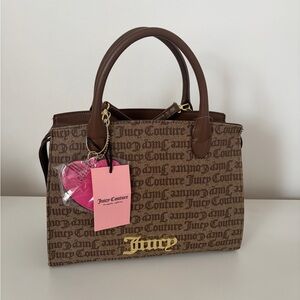 Juicy Couture Brown and Gold Signature Tote / Handbag
